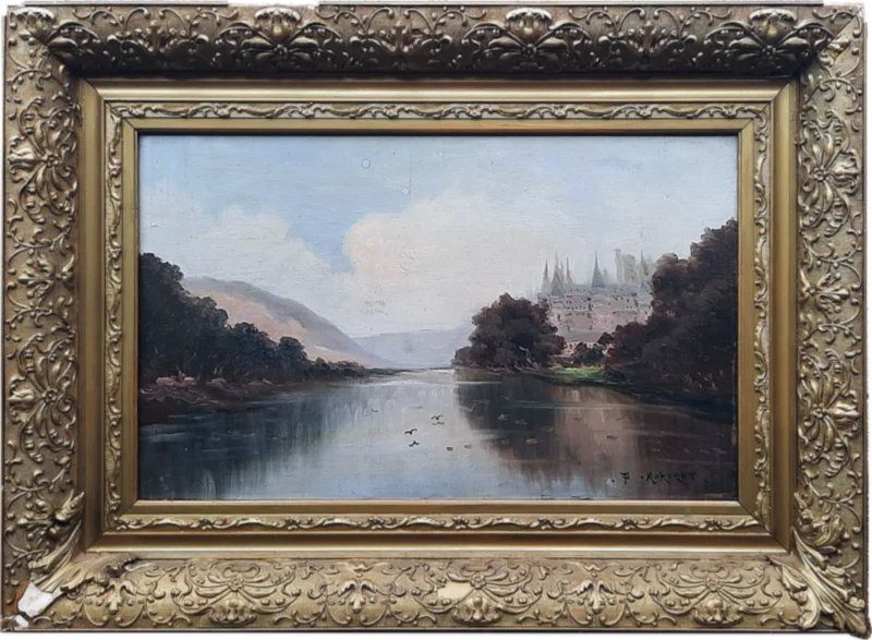 Painting "View of Pierrefonds"