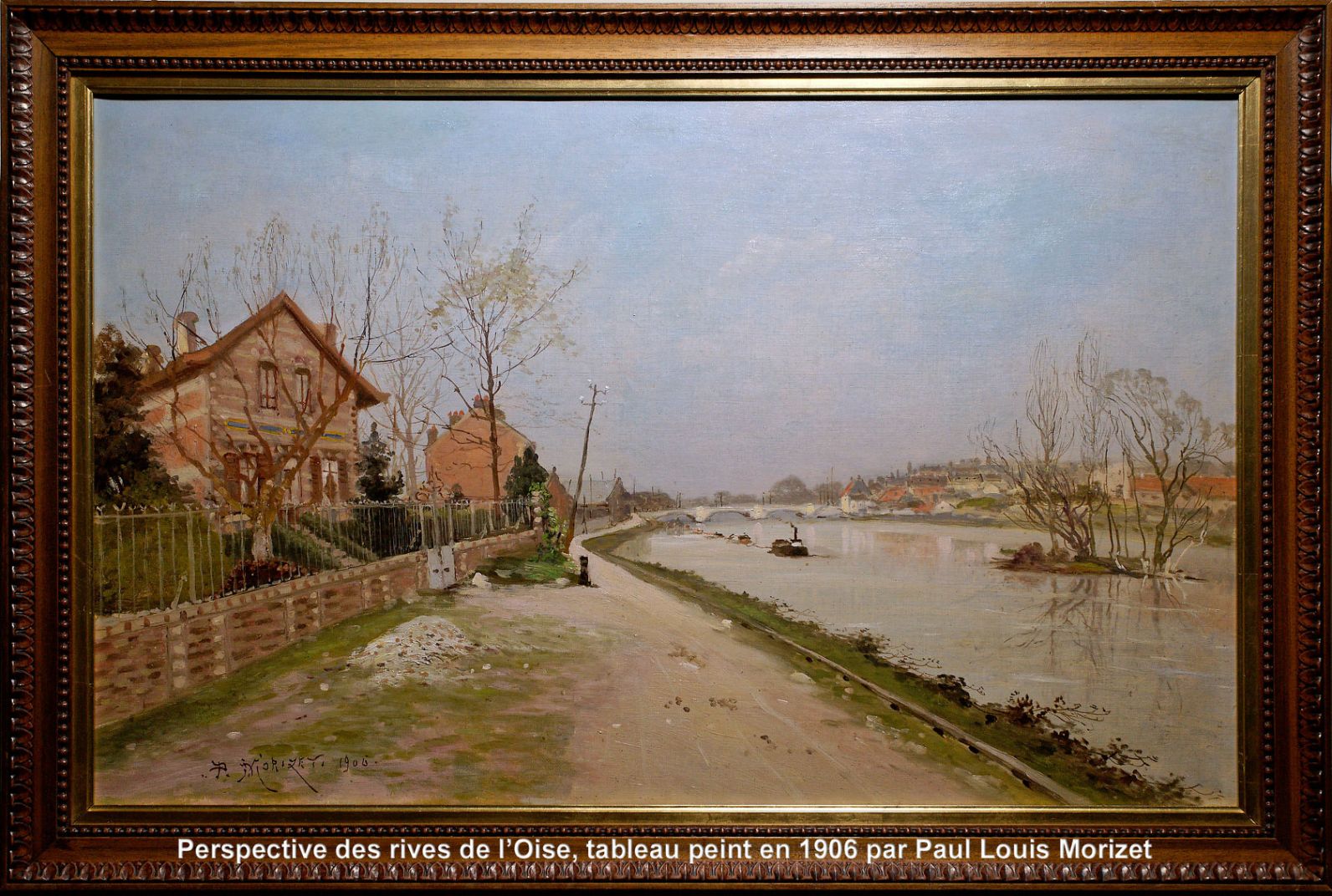View of the banks of the Oise