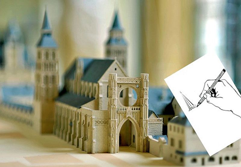 Maquette du temple de Champlieu
