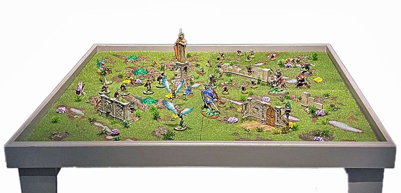 Photo of Warhammer gaming table